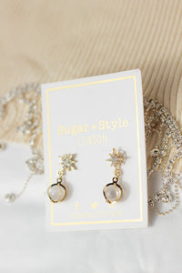 Celestial Star Dangle Earrings - Sugar + Style