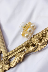 Pearl Row Detail Claw Hair Clip - Sugar + Style