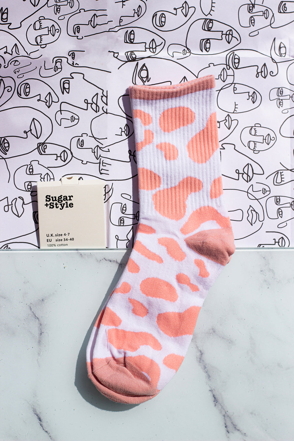 Cow Print Socks - Sugar + Style