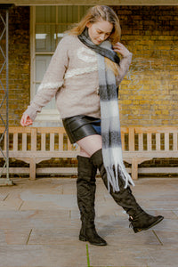 Plaid Warm Wrap Scarf - Sugar + Style