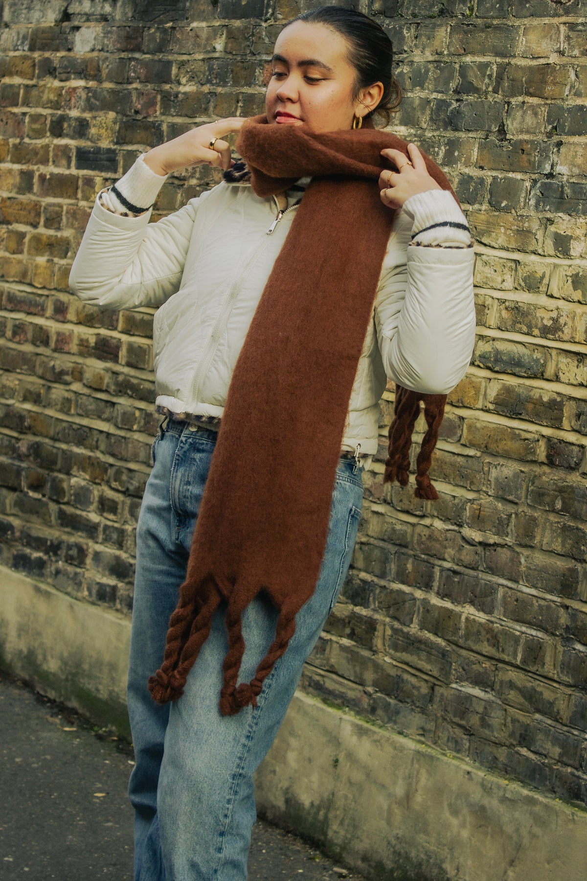 Colour Block Warm Wrap Scarf - Sugar + Style