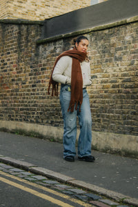 Colour Block Warm Wrap Scarf - Sugar + Style