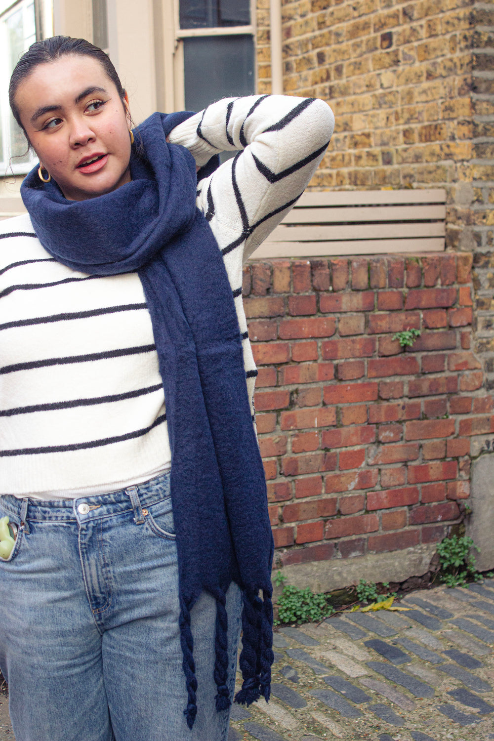 Colour Block Warm Wrap Scarf - Sugar + Style