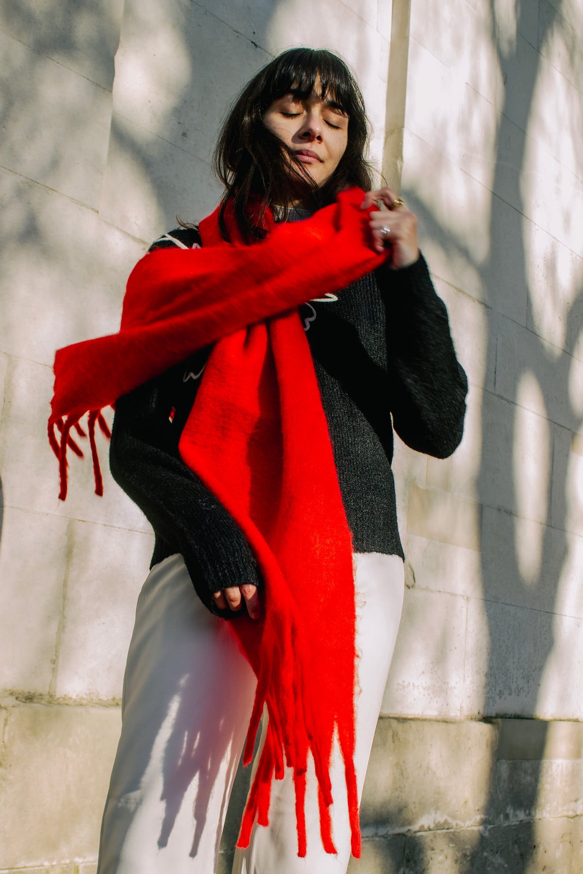 Colour Block Warm Wrap Scarf - Sugar + Style