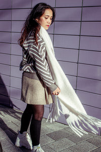 Colour Block Warm Wrap Scarf - Sugar + Style