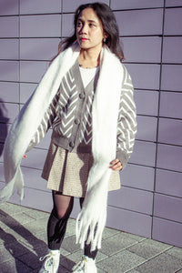 Colour Block Warm Wrap Scarf - Sugar + Style