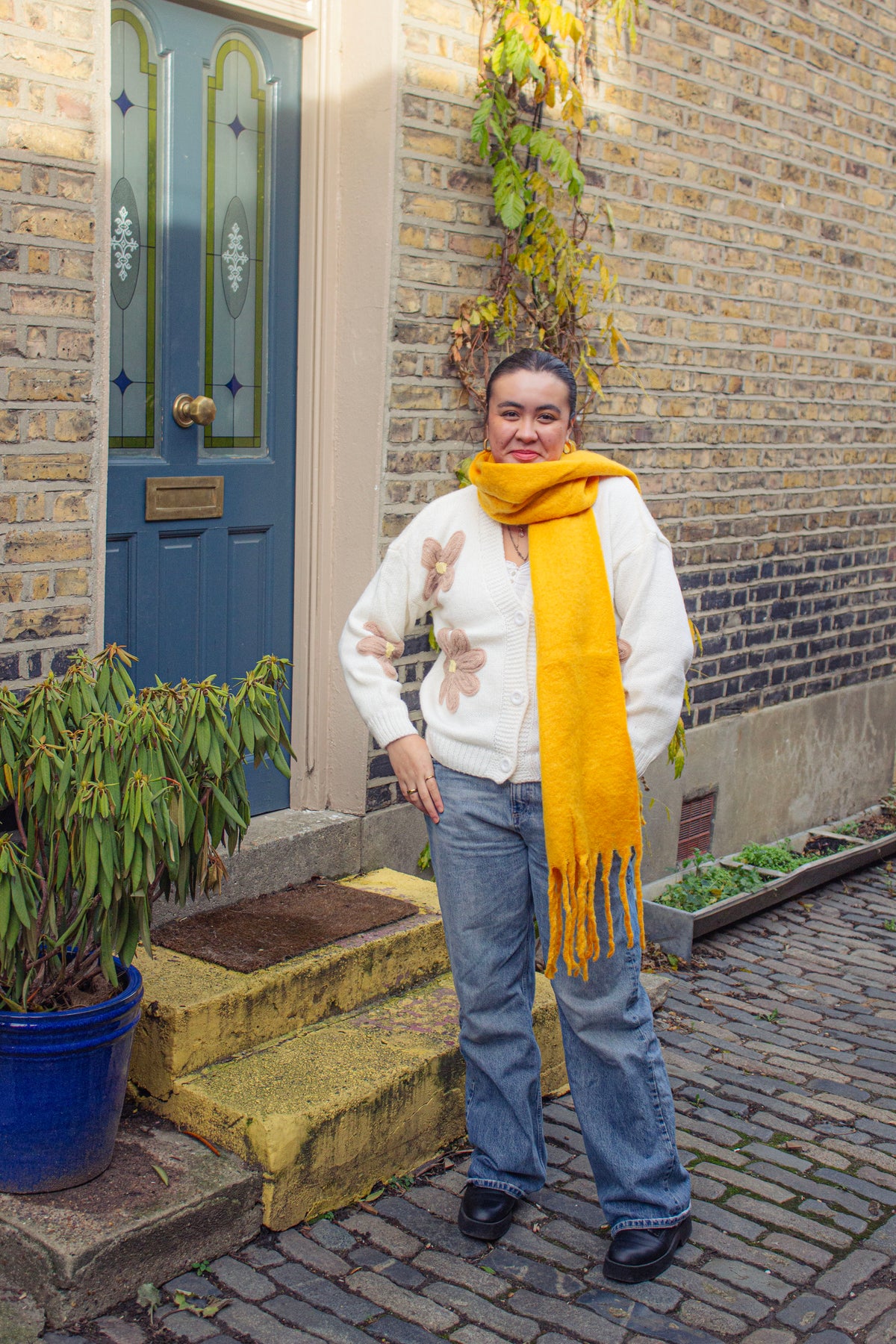 Colour Block Warm Wrap Scarf - Sugar + Style