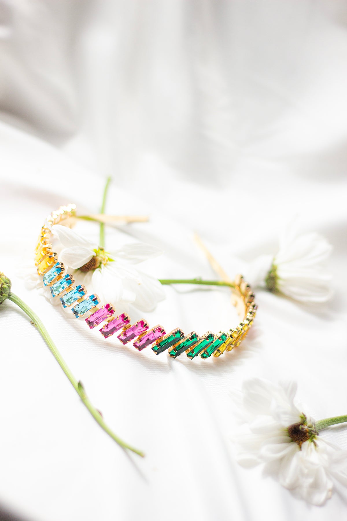 Rainbow Gem Jewel Headband - Sugar + Style