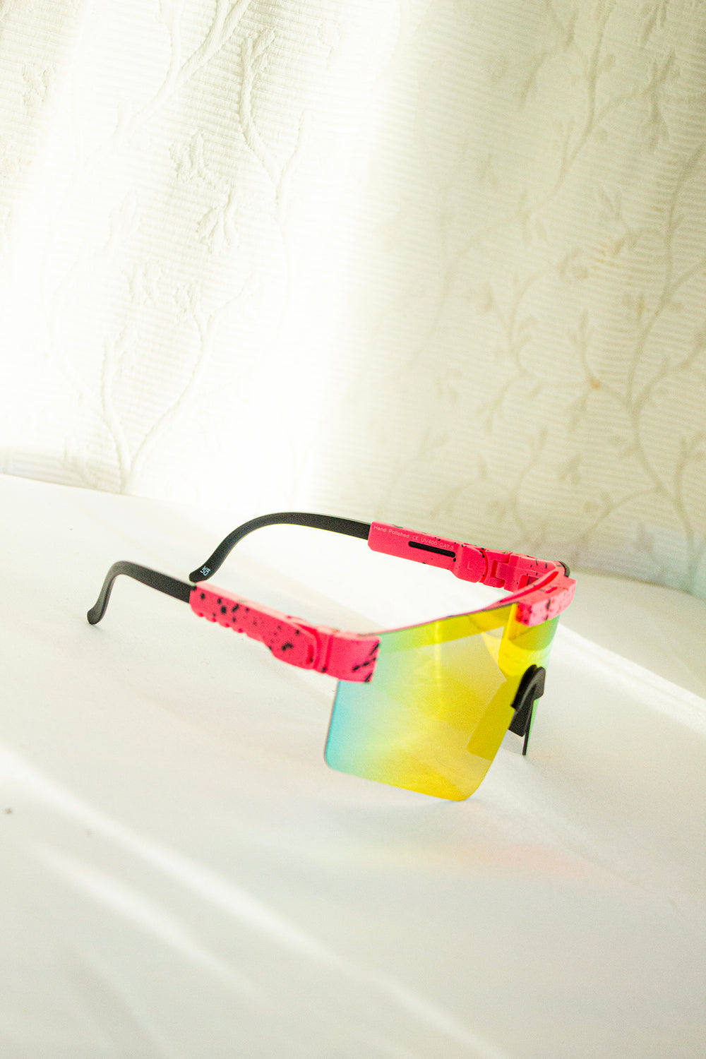 Mirrored Oversize Ski Style Visor Sunglasses
