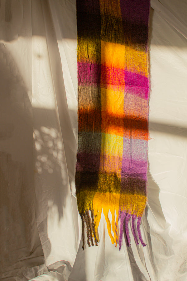 Plaid Warm Wrap Scarf - Sugar + Style