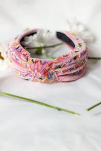 Sprinkle Beaded Twist Knot Headband - Sugar + Style