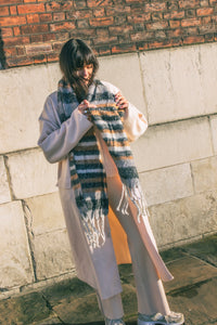 Striped Warm Wrap Scarf - Sugar + Style