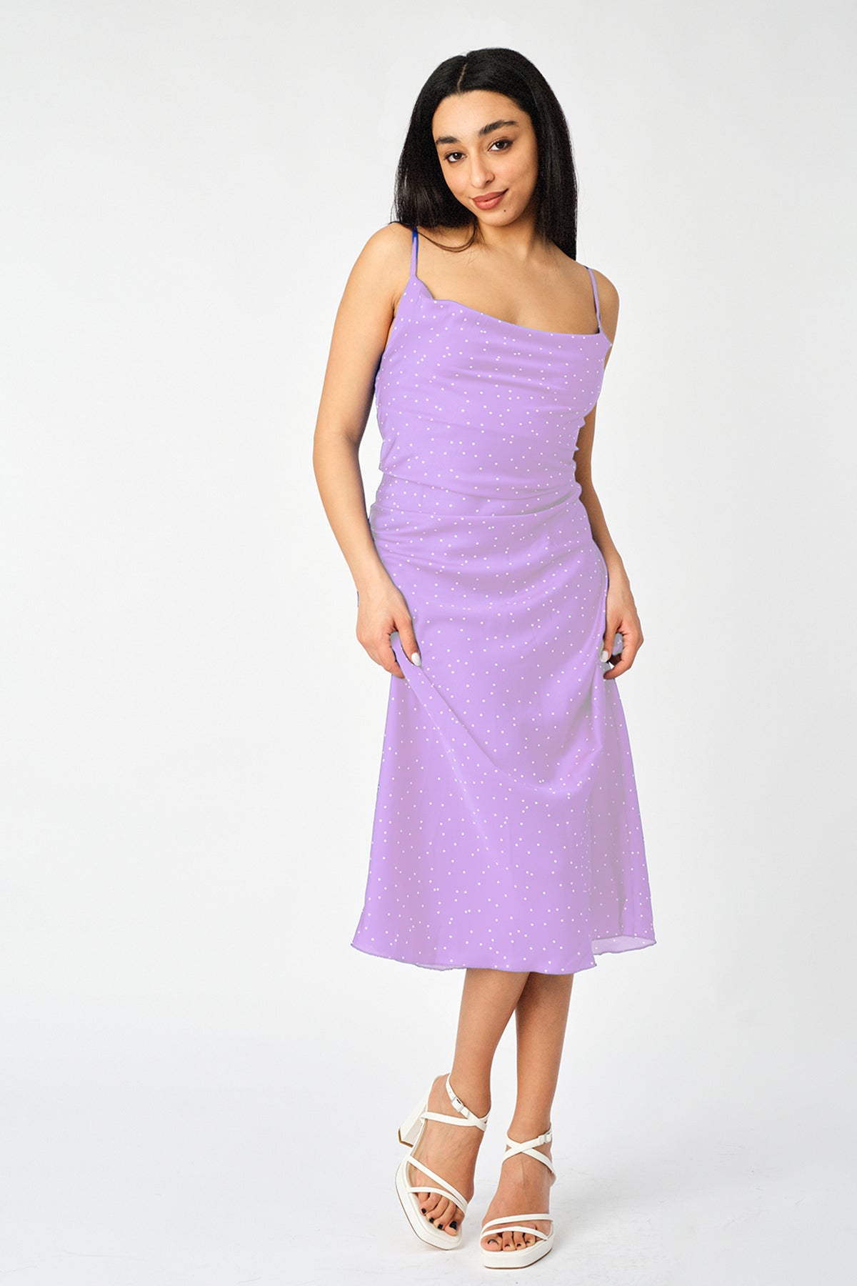 Lilac slip outlet dress