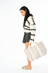 Top Handle Oversized Tote Bag - Sugar + Style