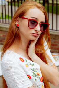 Supersize Cat Eye Sunglasses - Sugar + Style