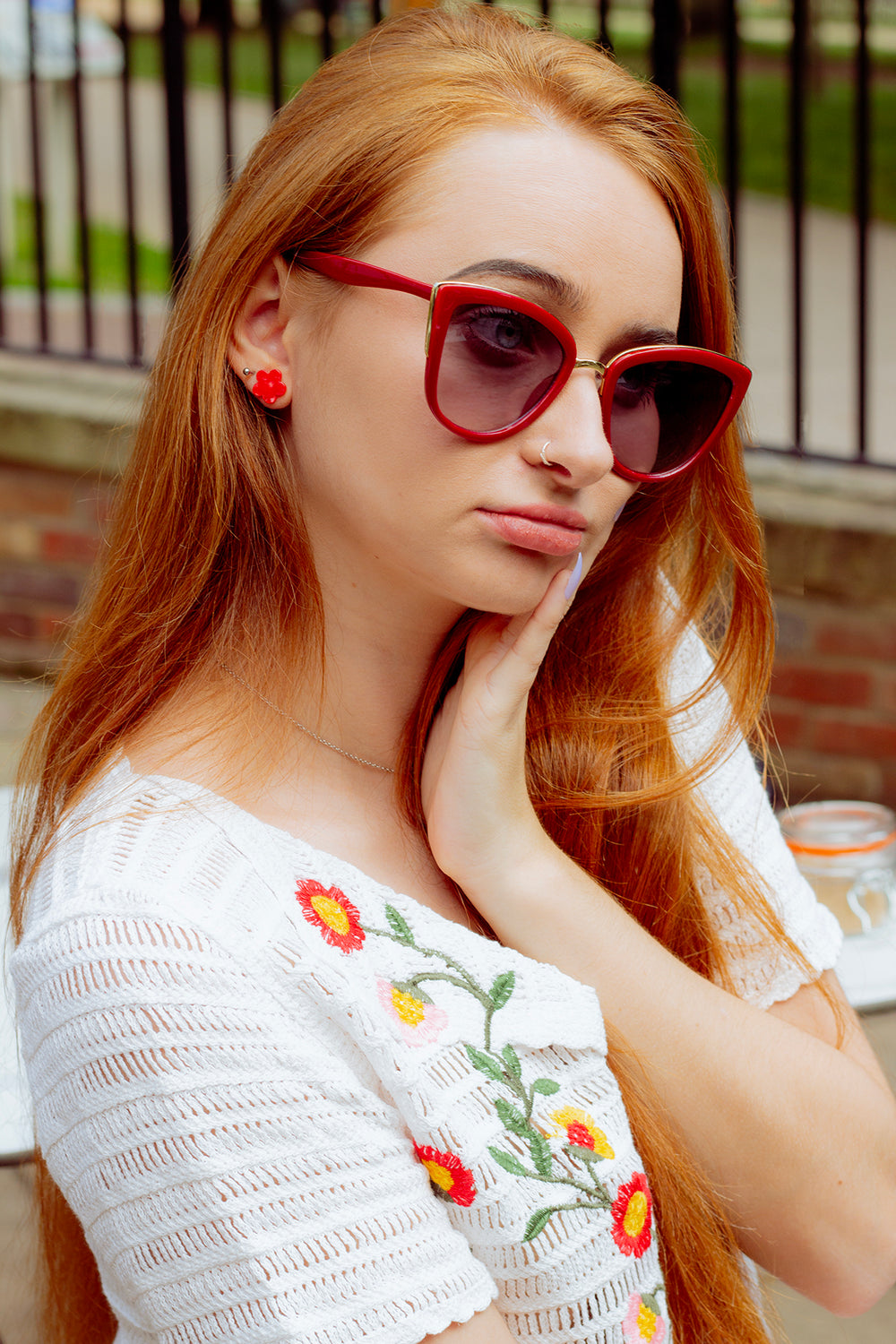 Sakura Cherry Blossom Stud Earrings - Sugar + Style