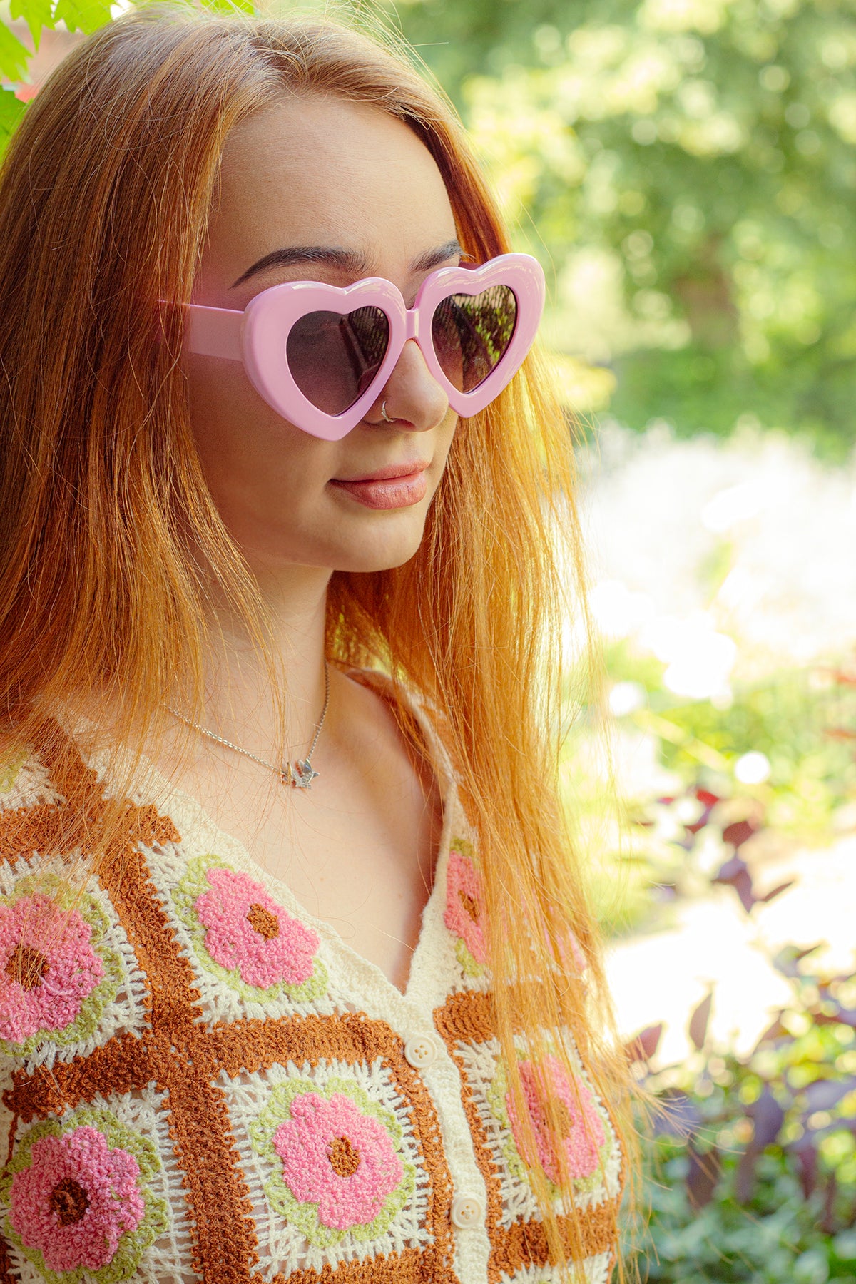 Chunky Oversized Heart Sunglasses - Sugar + Style