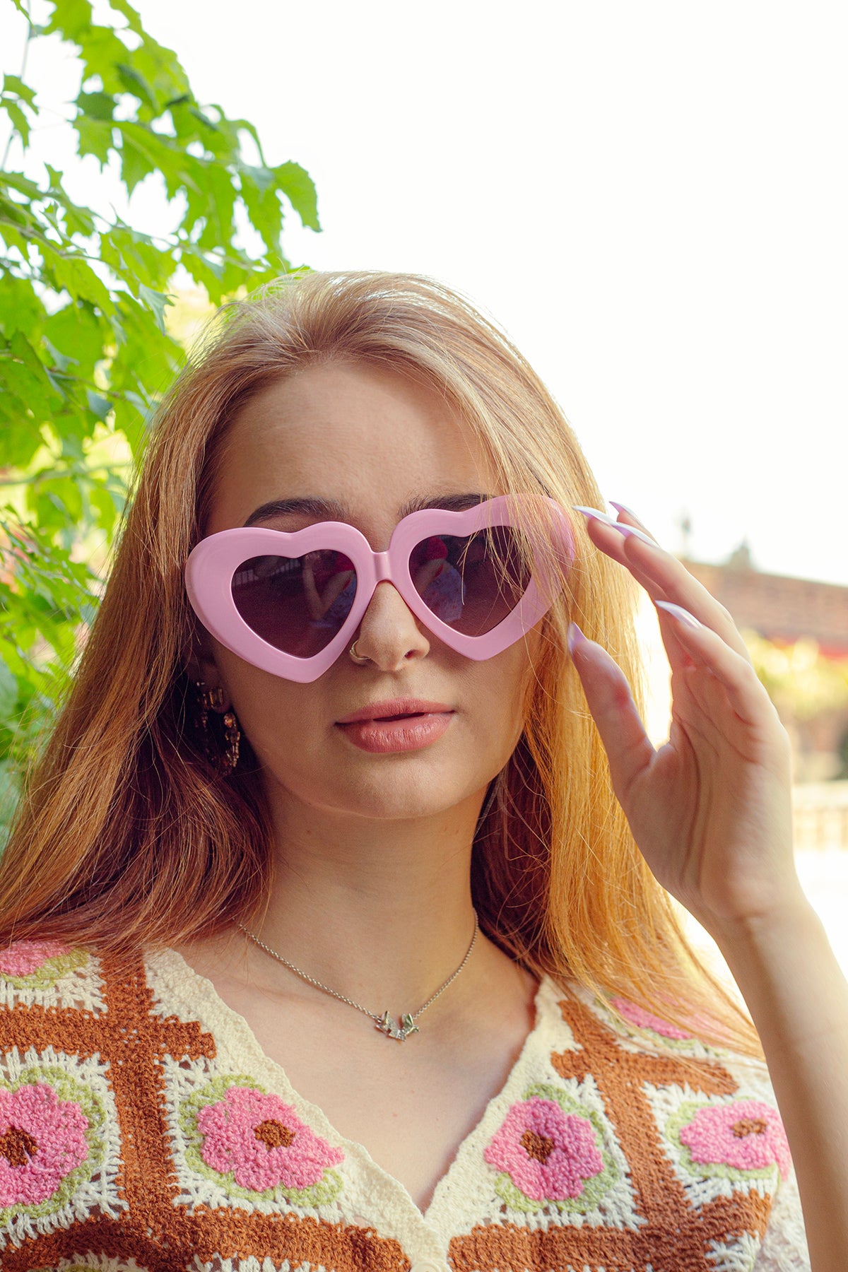 Chunky Oversized Heart Sunglasses - Sugar + Style