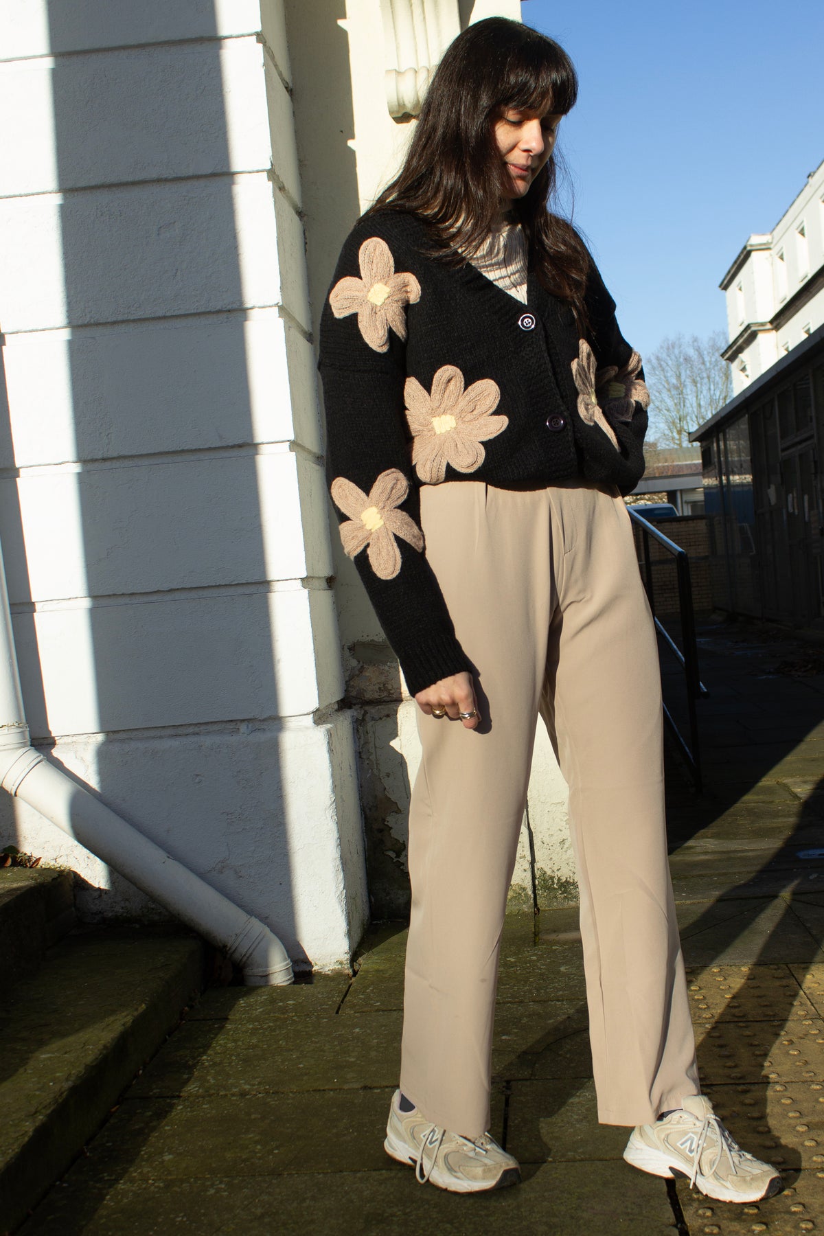 Cross Front Asymmetric Tailored Trousers - Sugar + Style