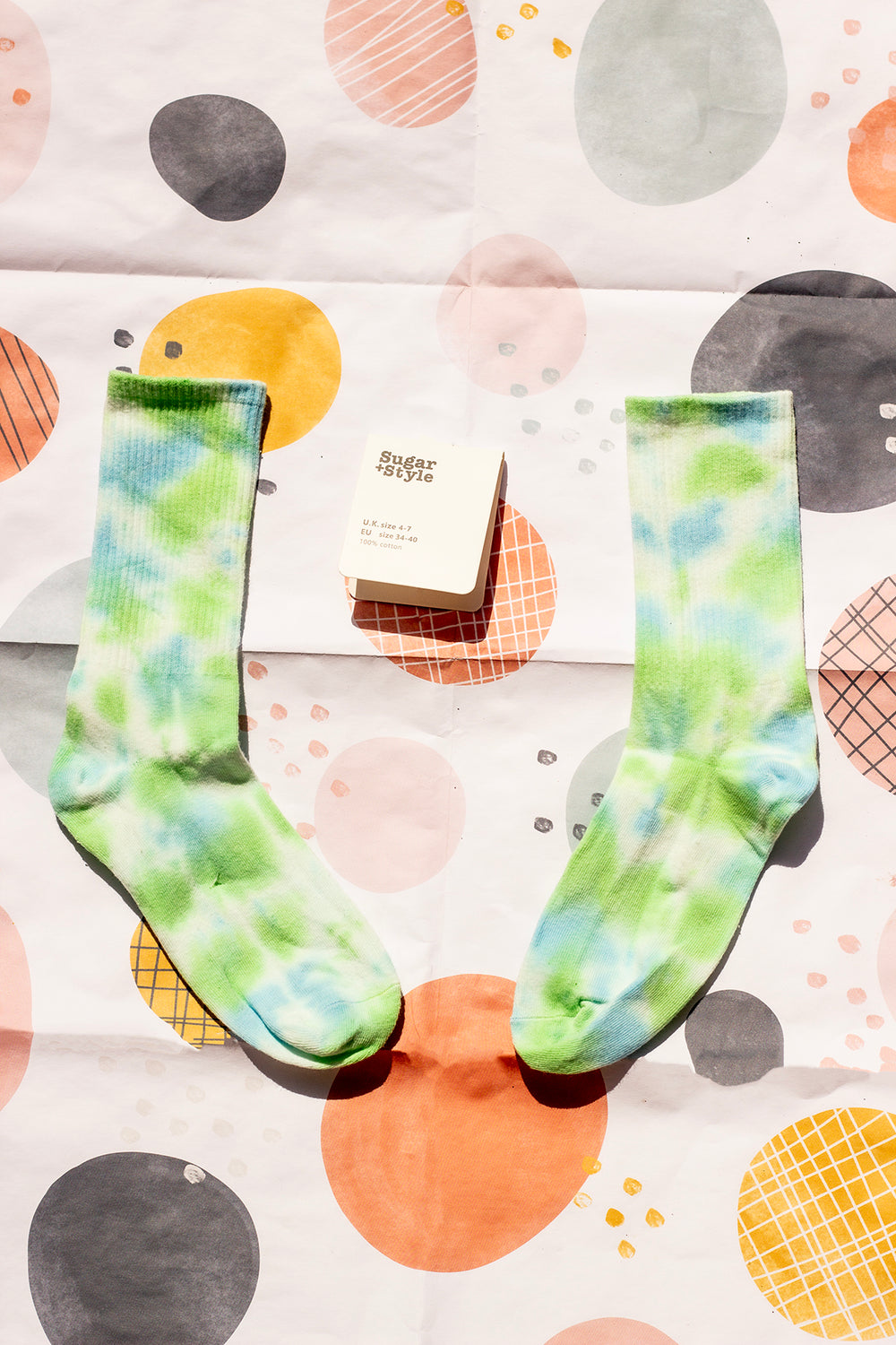 Tie Dye Ribbed Socks - Sugar + Style