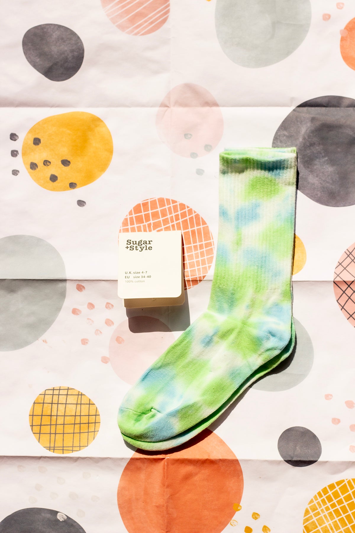 Tie Dye Ribbed Socks - Sugar + Style