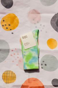 Tie Dye Ribbed Socks - Sugar + Style