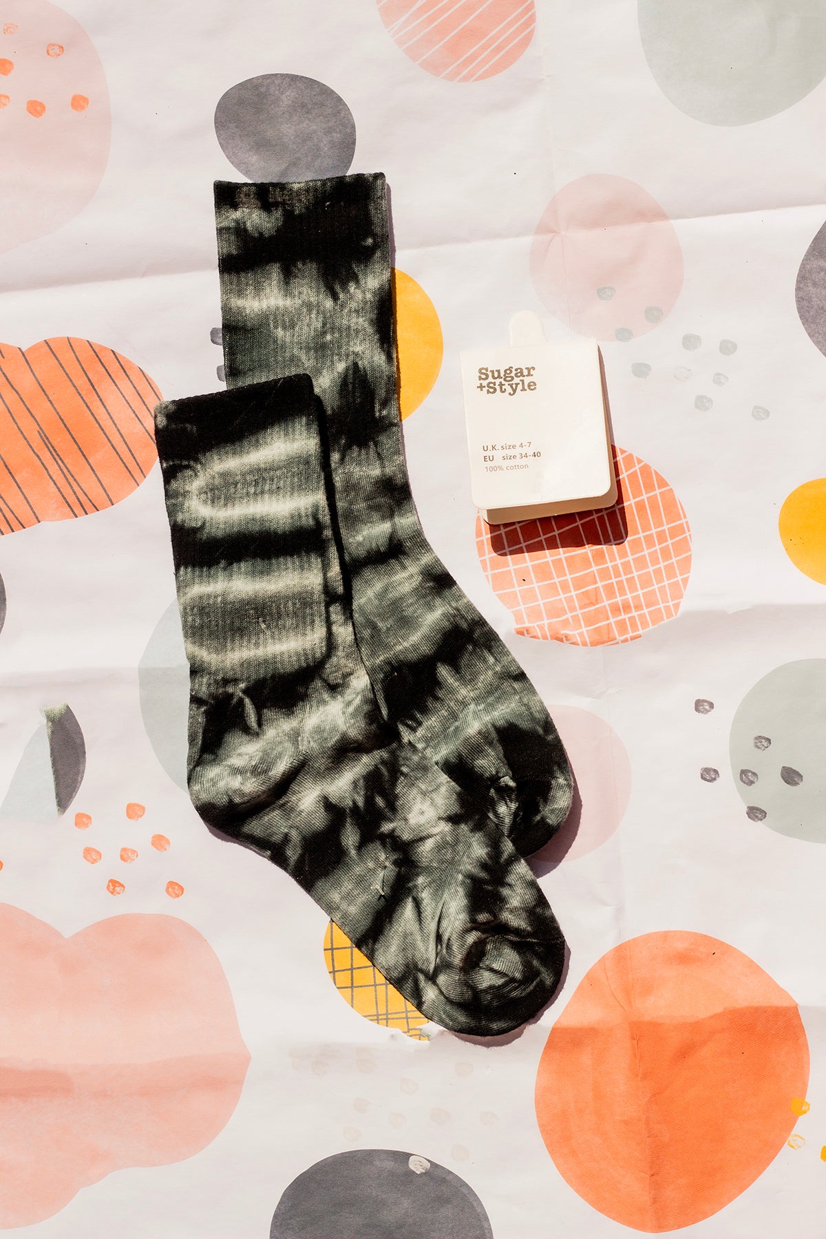 Tie Dye Ribbed Socks - Sugar + Style