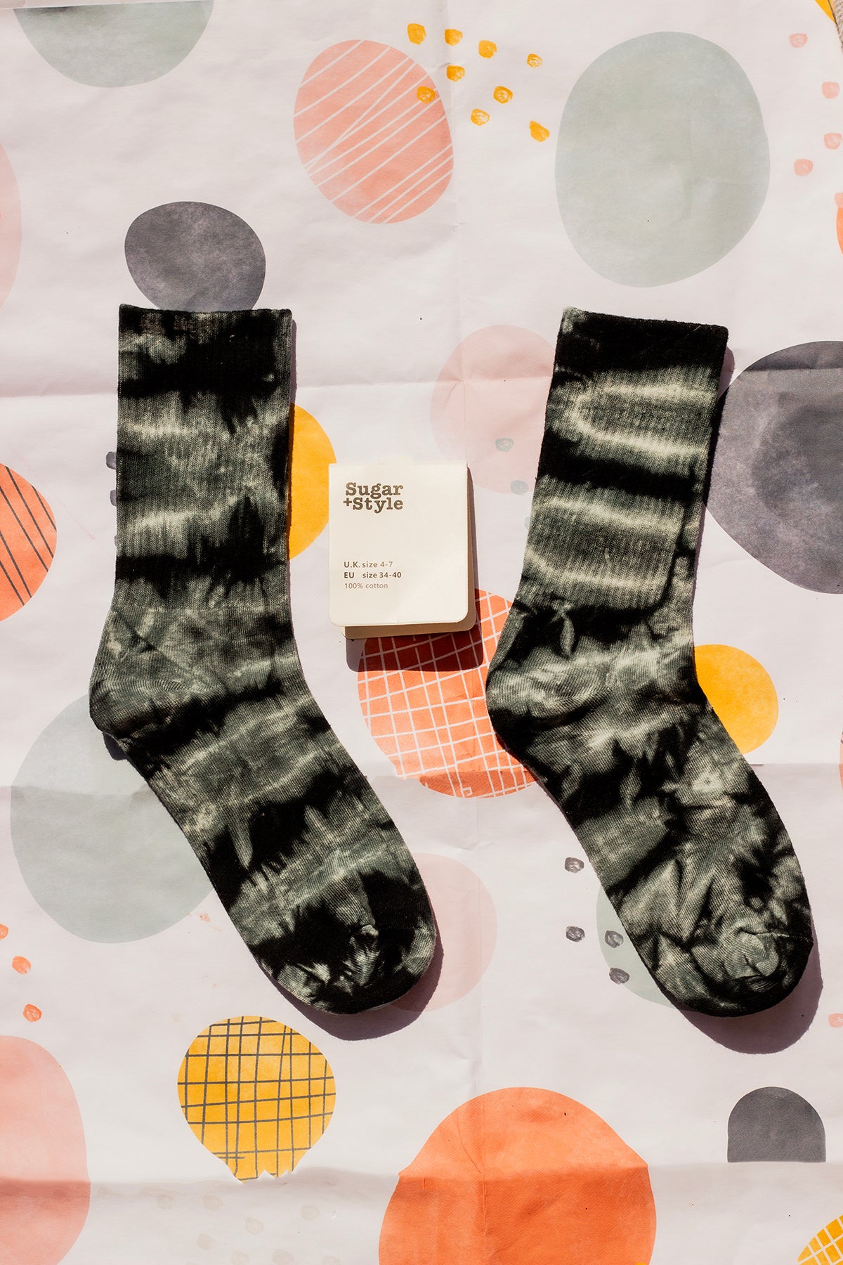 Tie Dye Ribbed Socks - Sugar + Style