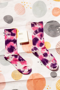 Tie Dye Ribbed Socks - Sugar + Style