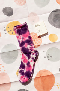 Tie Dye Ribbed Socks - Sugar + Style