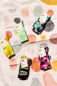 Tie Dye Ribbed Socks - Sugar + Style