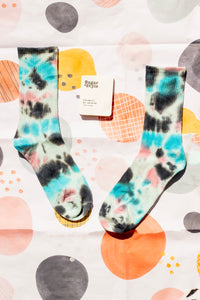 Tie Dye Ribbed Socks - Sugar + Style