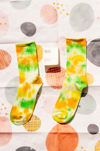 Tie Dye Ribbed Socks - Sugar + Style