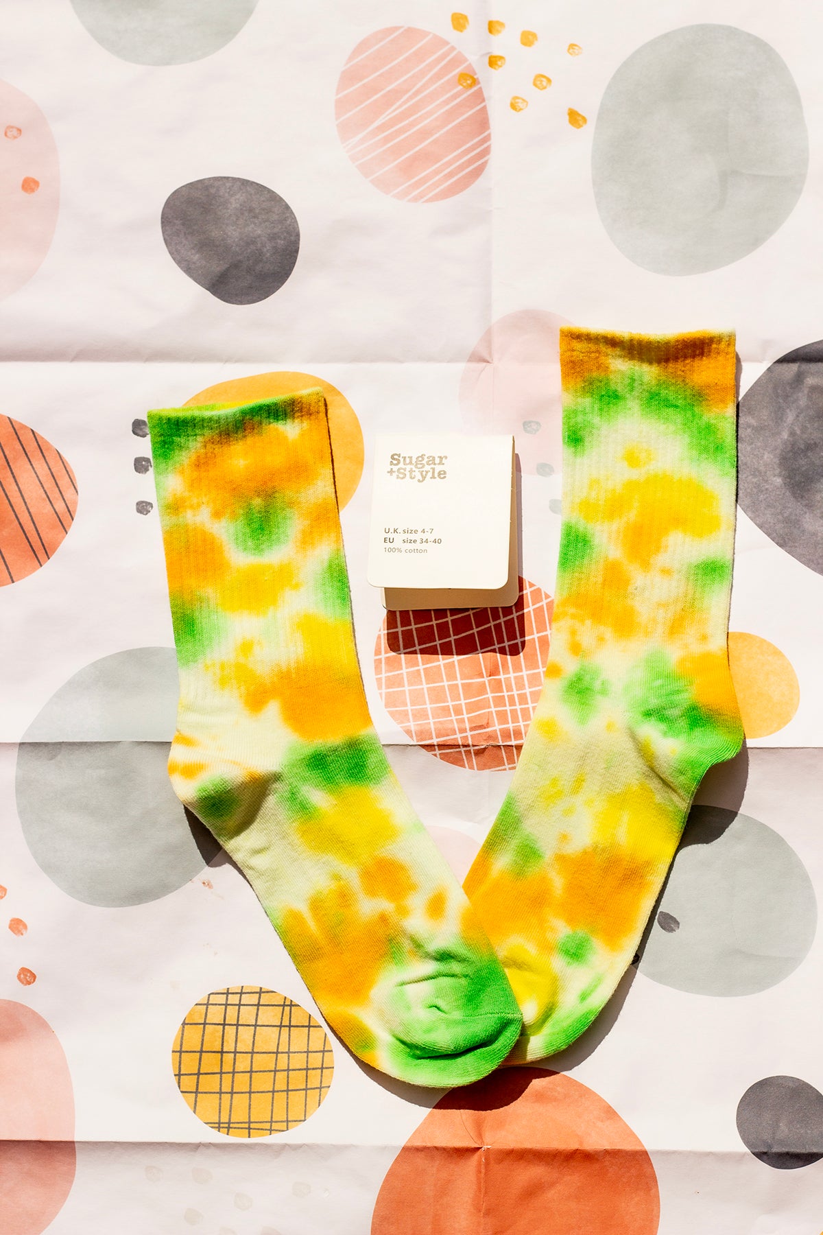 Tie Dye Ribbed Socks - Sugar + Style