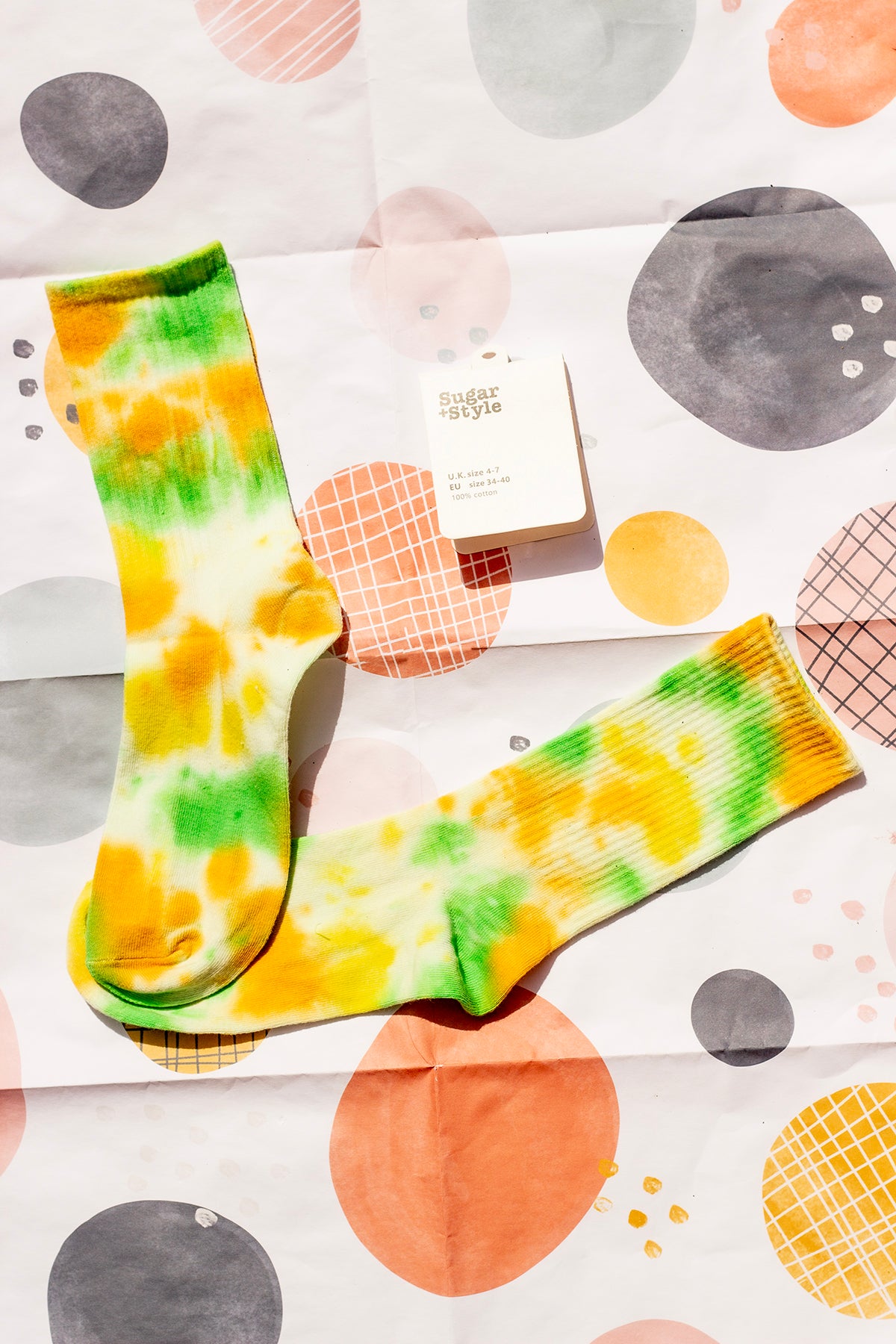 Tie Dye Ribbed Socks - Sugar + Style