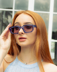 Rectangle Tube Frame Sunglasses - Sugar + Style