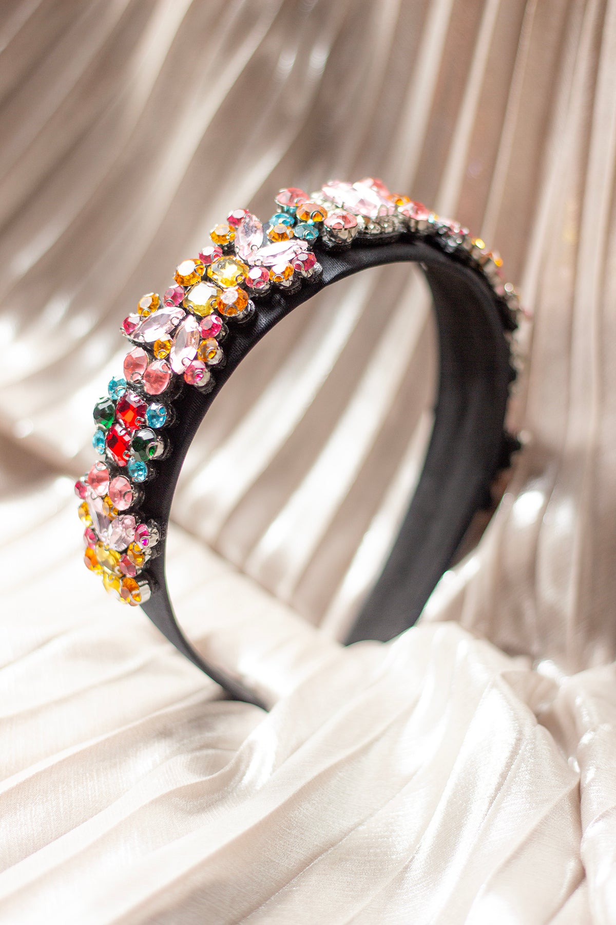 Gem Detailed Floral Headband - Sugar + Style