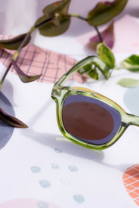 Rounded Square Retro Pin Style Sunglasses - Sugar + Style