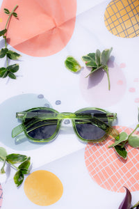 Rounded Square Retro Pin Style Sunglasses - Sugar + Style