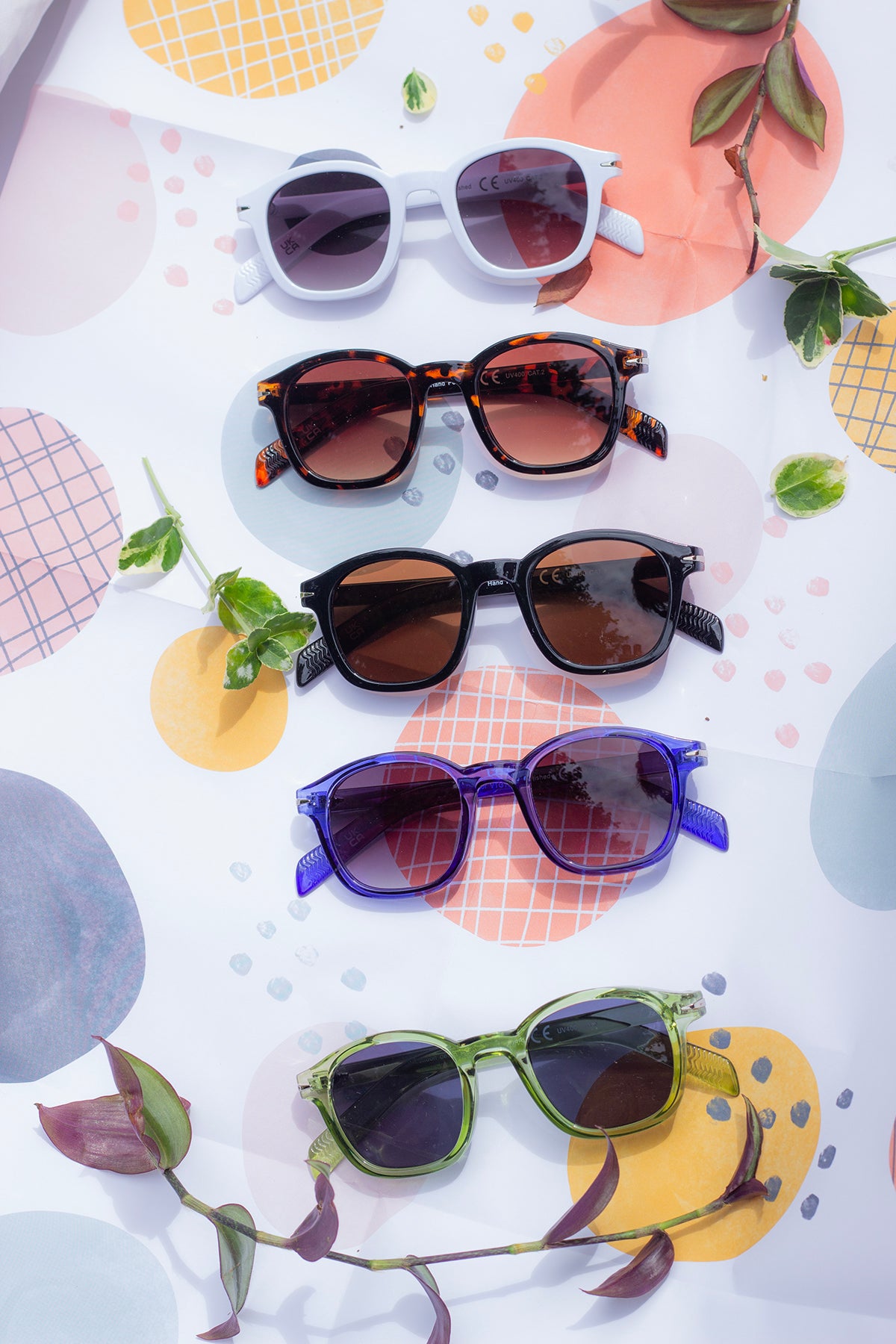 Rounded Square Retro Pin Style Sunglasses - Sugar + Style