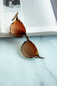 Thin Classic Round Retro Sunglasses - Sugar + Style