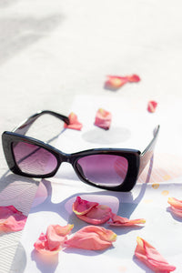 Chunky Triangle Cat Eye Sunglasses - Sugar + Style