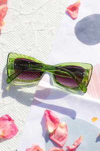 Chunky Triangle Cat Eye Sunglasses - Sugar + Style