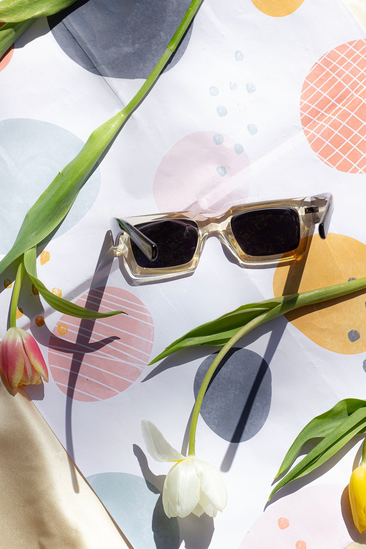 Thick Frame Mini Rectangle Sunglasses