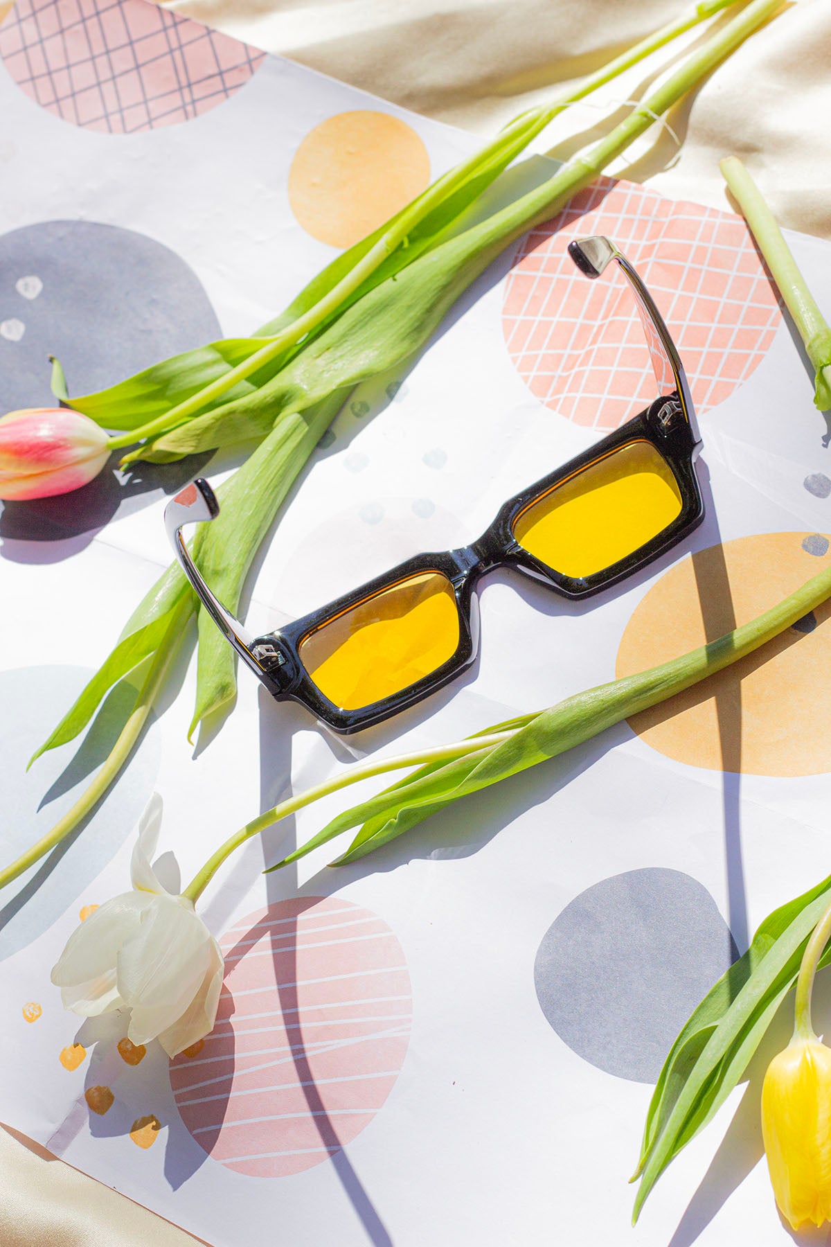 Thick Frame Mini Rectangle Sunglasses - Sugar + Style