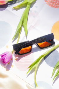 Thick Frame Mini Rectangle Sunglasses