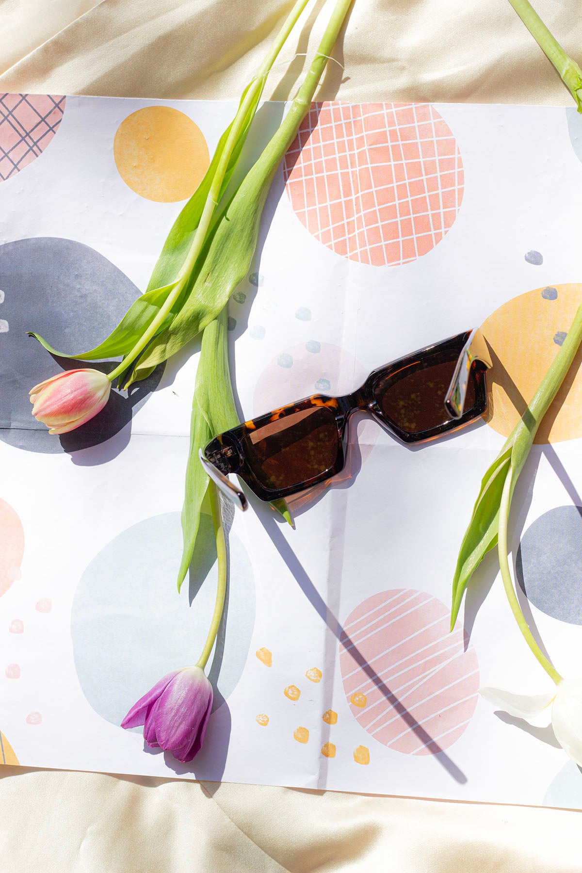 Thick Frame Mini Rectangle Sunglasses