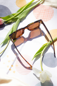 Thick Frame Mini Rectangle Sunglasses