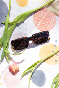 Thick Frame Mini Rectangle Sunglasses