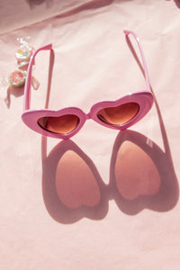 Chunky Oversized Heart Sunglasses - Sugar + Style